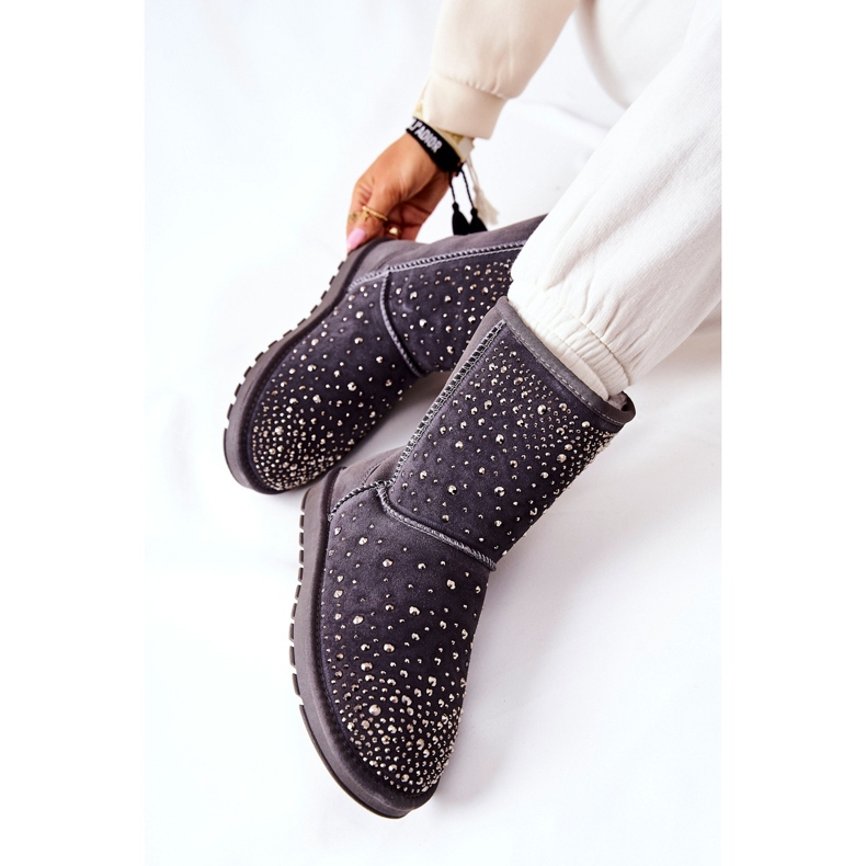 Teplé Mukluki S Jets Grey Mariella stříbrný 1