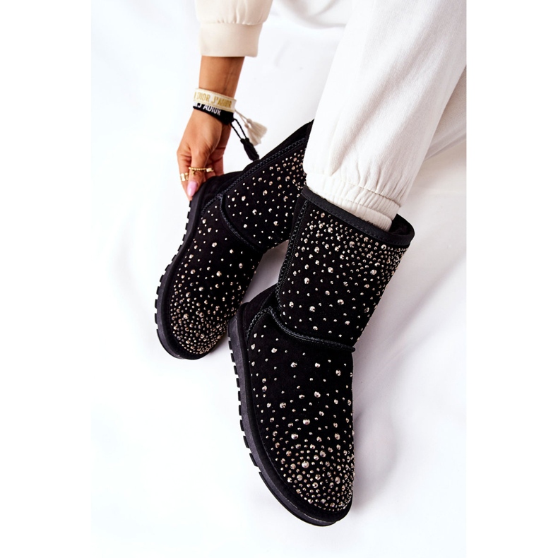 Teplé Mukluki S Jets Black Mariella černá 1