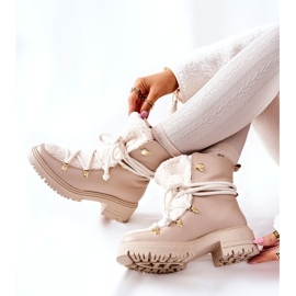 Lewski Shoes Kožené boty Trappers Tied Lewski Světle béžová 3116 béžový 2