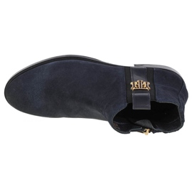 Tommy Hilfiger Interlock Semišové ploché boty W FW0FW05184-DW5 námořnická modrá 2