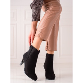 Gogo Teplé kozačky na vysokém podpatku černá 2
