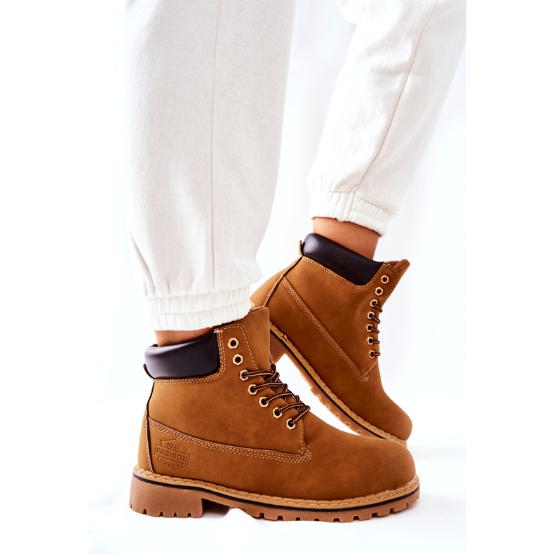 PH1 Dámské trapery zateplené tmavě béžové barvy béžový žlutá 3