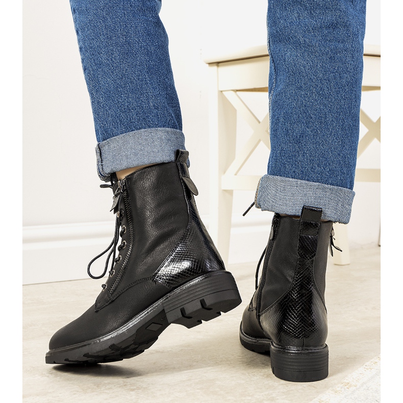 Černé zateplené boty Gaspar černý 1