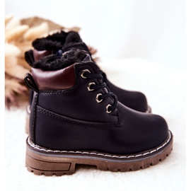 WT1 Dětské zateplené boty Trappers Navy Blue Royals námořnická modř 2