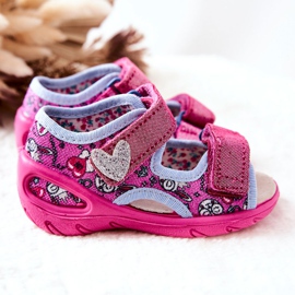 BEFADO S.A. Sandály Befado se suchým zipem 065X147 růžové růžový 2