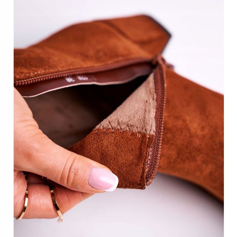 Dámské boty Sergio Leone Camel BT528 hnědý 5