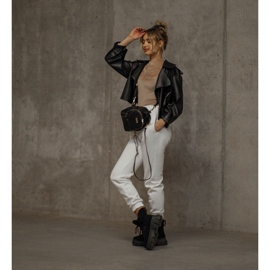 PM1 Černé teplé boty Trappers Black Demaris černý 1