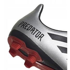 Kopačky Adidas Predator 19.4 FxG Jr G25822 stříbro 4