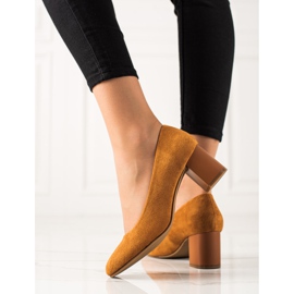 M.Daszyński Camel lodičky hnědý žlutá 2