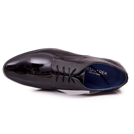 Bednarek Polish Shoes Elegantní lakované kožené boty Bednarek 724 Black černá 1
