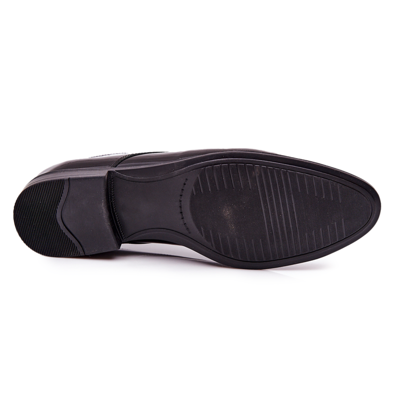 Bednarek Polish Shoes Elegantní lakované kožené boty Bednarek 724 Black černý 2