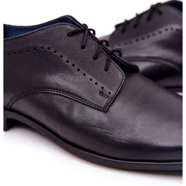 Bednarek Polish Shoes Elegantní kožené boty Bednarek 724 Black černý 1