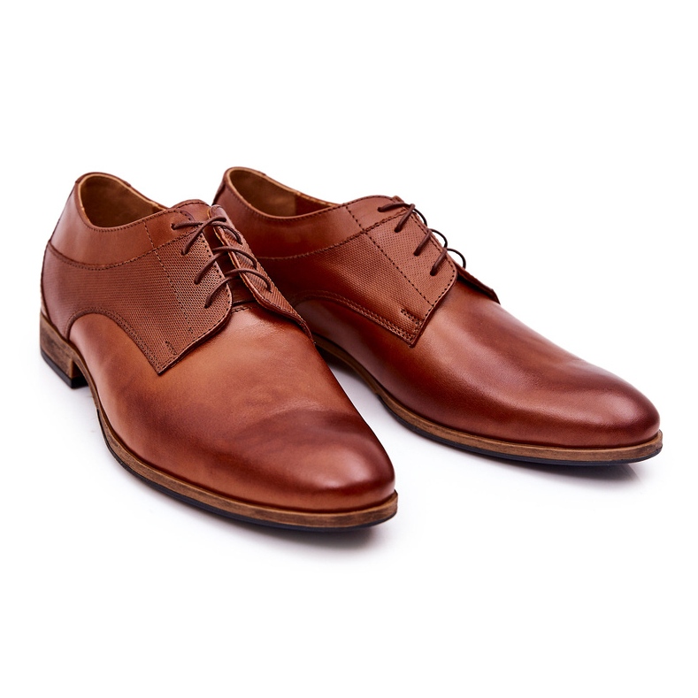 Bednarek Polish Shoes Klasické kožené boty Bednarek 806 Brown hnědý 1
