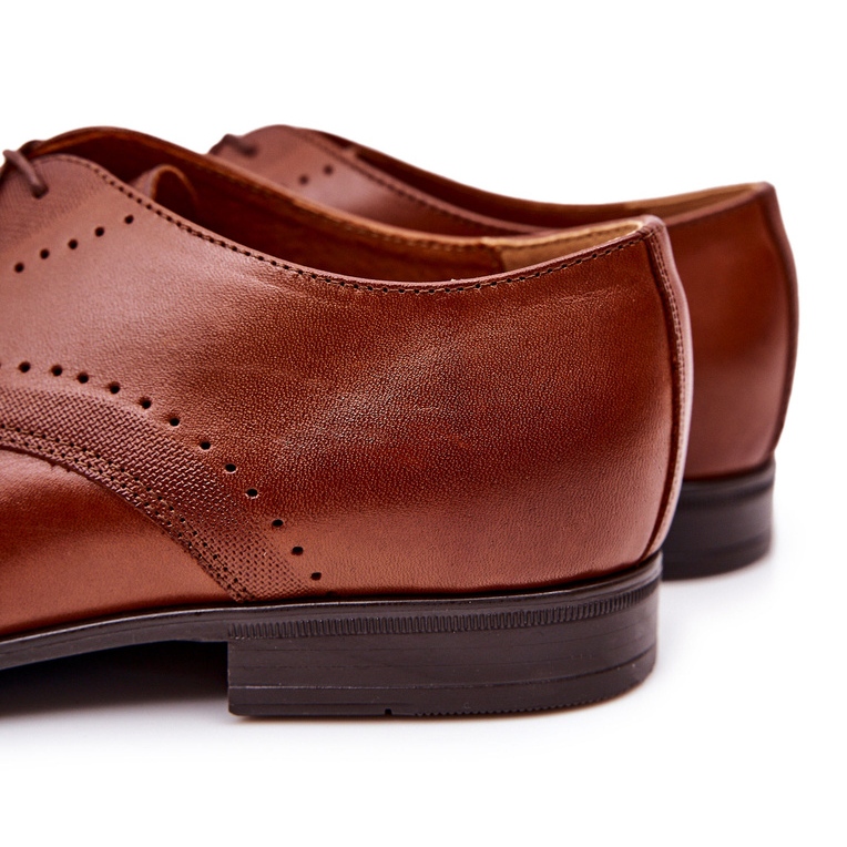 Bednarek Polish Shoes Klasické kožené boty Bednarek 802 Brown hnědý 2