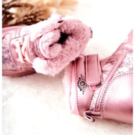 PJ2 Dětské teplé sněhule Pink Shirinell růžový 1
