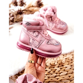 PJ2 Dětské teplé sněhule Pink Shirinell růžový 5