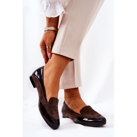 BM Kožené baleríny Monnari 0920-017 Hnědá hnědý 2