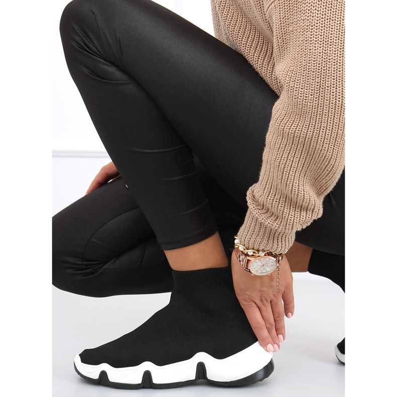 Nova Black ponožky vysoké ponožky černý 2