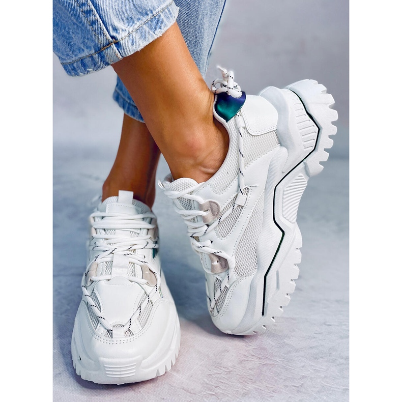 Trenéři Berta White bílý zelená 1