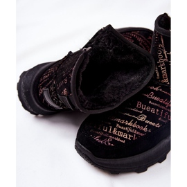 PE1 Teplé sněhule s černým potiskem frézie 1