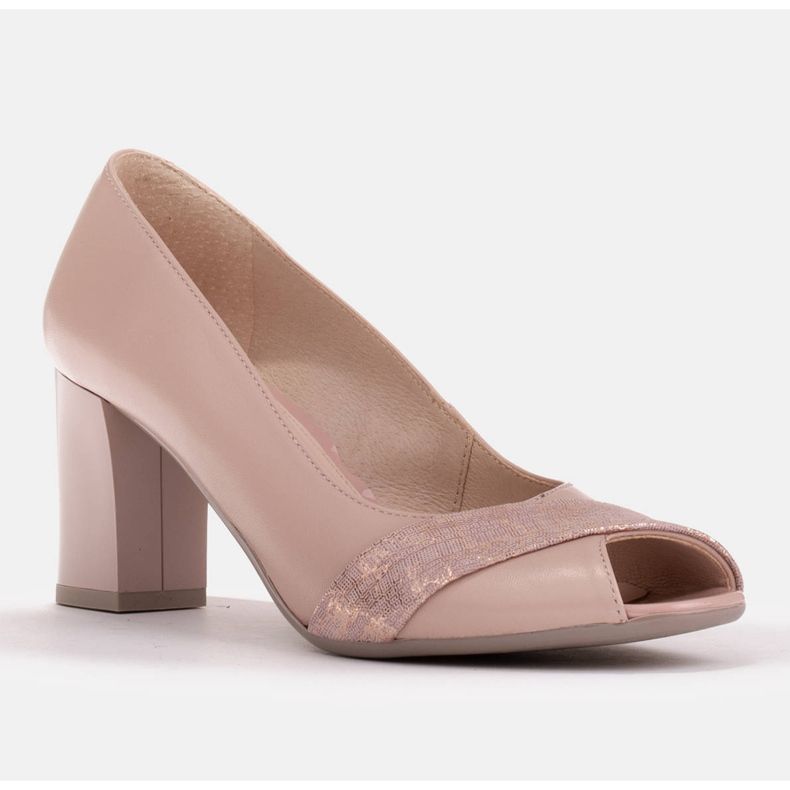 Marco Shoes Růžové boty Marco 1095P růžový zlatý 1