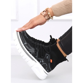 Ponožkové sportovní boty Malin Black černá 1 Ponožkové sportovní boty Malin Black černá 1