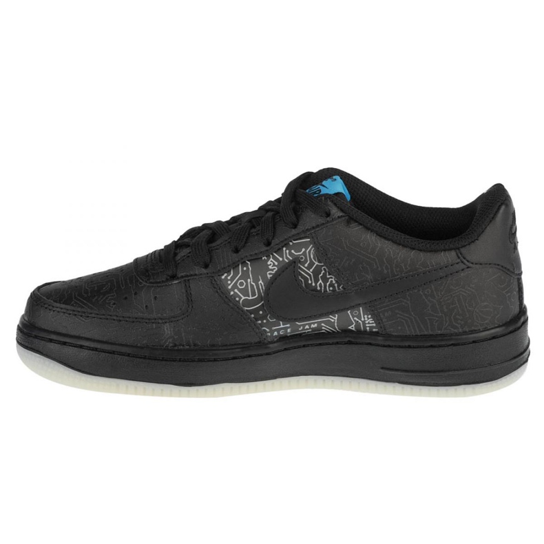 Bota Nike Air Force 1 Low Gs Jr DN1434-001 černý modrý 2