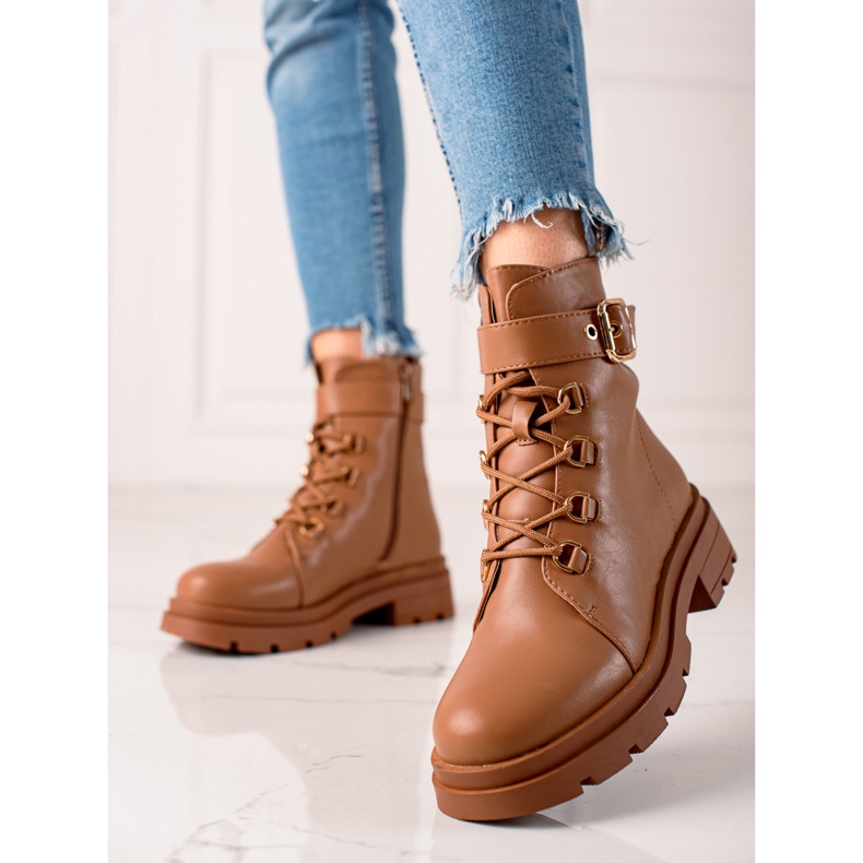 Sixth Sense Stylové lapače se sponou hnědý 2