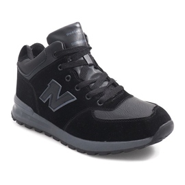 Teplé sněhule H1737B Black černý šedá 1