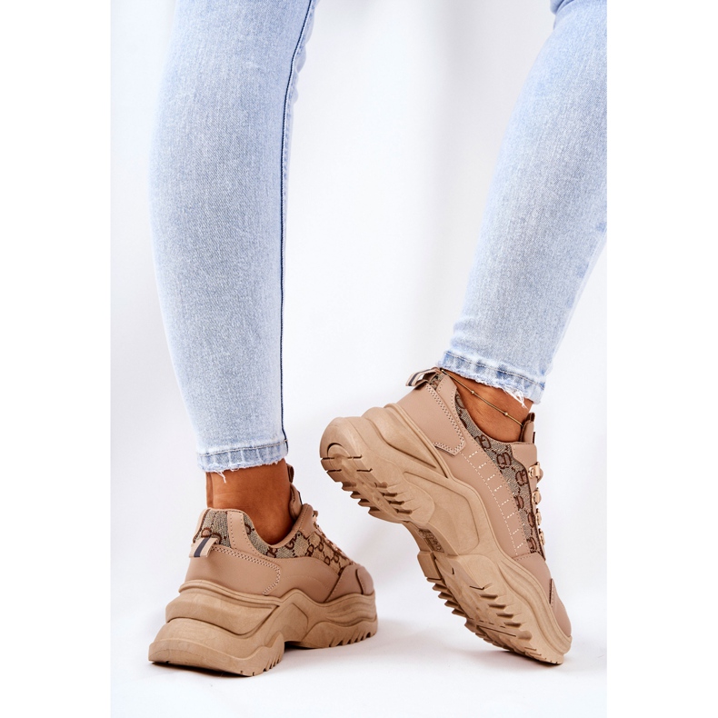 PM1 Sportovní Boty Na Béžové Flynn Platformě béžový 1