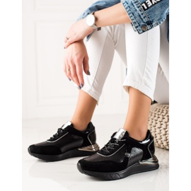 Třpytivé tenisky VINCEZA černý 1