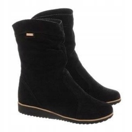 Olivier Kožené boty Emi Black černý 2