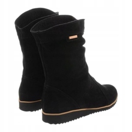 Olivier Kožené boty Emi Black černý 3