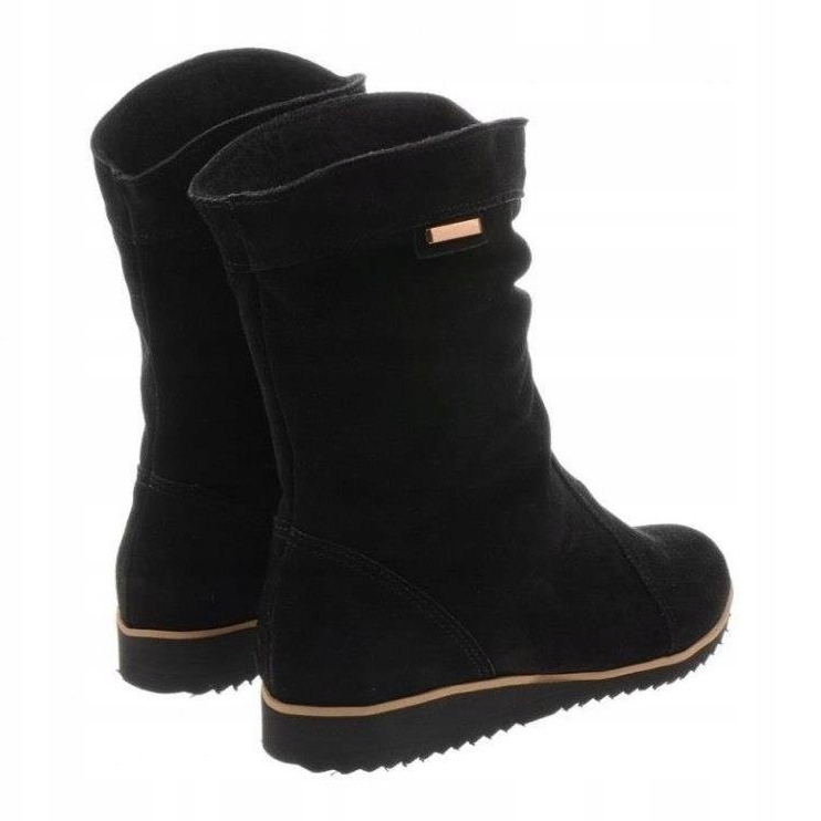 Olivier Kožené boty Emi Black černý 3