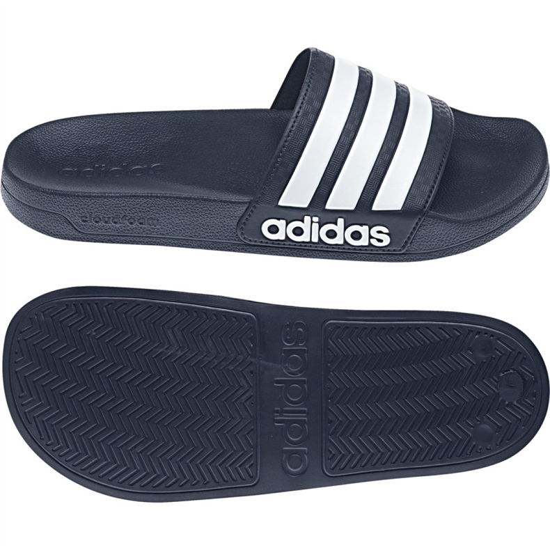 Pantofle Adidas Adilette Shower AQ1703 bílý námořnická modř 5