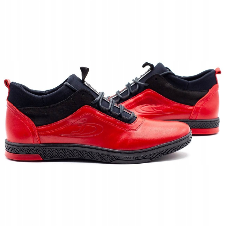 Polbut Červené pánské zimní boty K27F 4