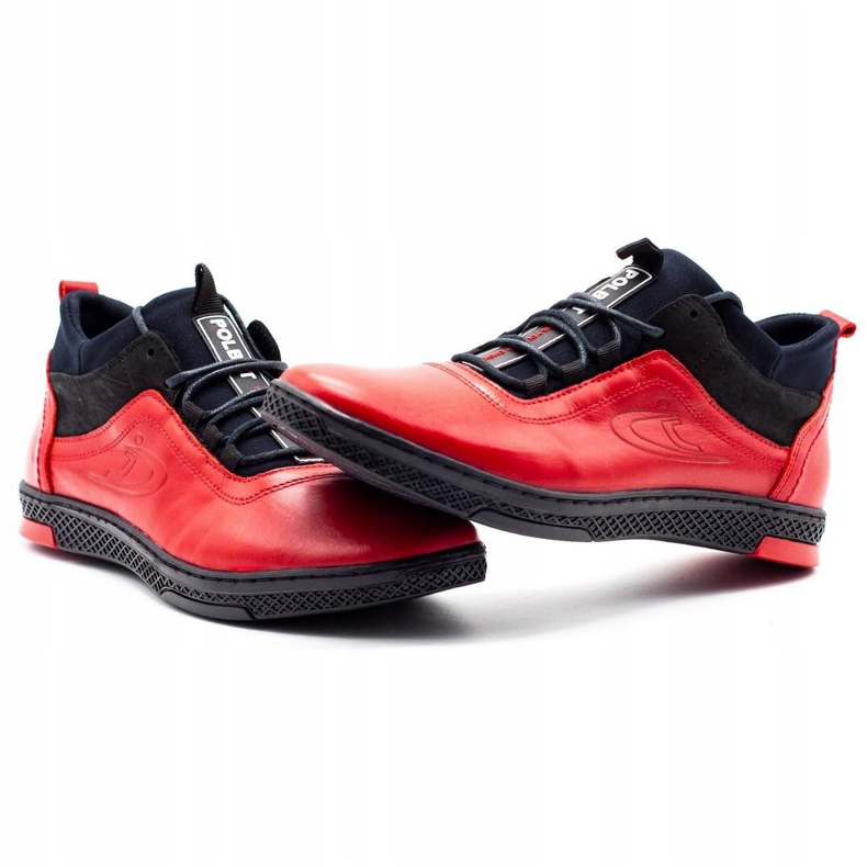 Polbut Červené pánské zimní boty K27F 5