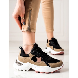 Sweet Shoes Módní tenisky béžový černá růžový 1