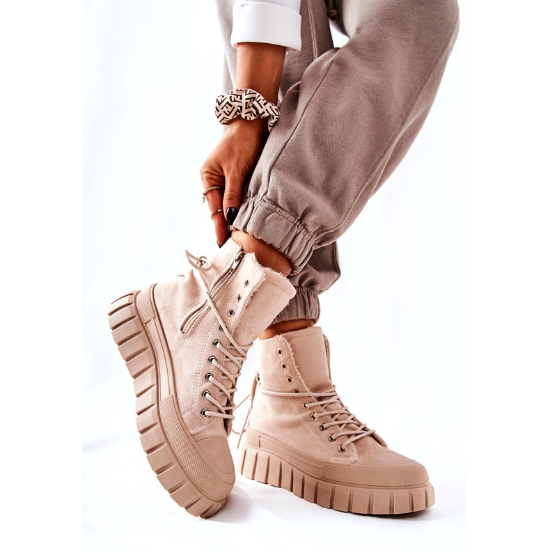 PH1 Teplé Tenisky Na Platformě Béžová Marlow béžový 2