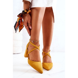 PS1 Dámské Lodičky Na Podpatku V Spitz Yellow Future žlutá 1 PS1 Dámské Lodičky Na Podpatku V Spitz Yellow Future žlutá 1