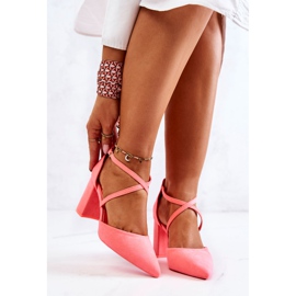 PS1 Dámské Lodičky Na Podpatku V Neonově Růžové Future růžový 2 PS1 Dámské Lodičky Na Podpatku V Neonově Růžové Future růžový 2