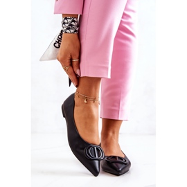 PS1 Kožené Baleríny V Spitz Black Rachelle černý 2