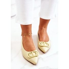 PS1 Kožené Baleríny V Rachelle's Bright Green Spitz zelená žlutá 1