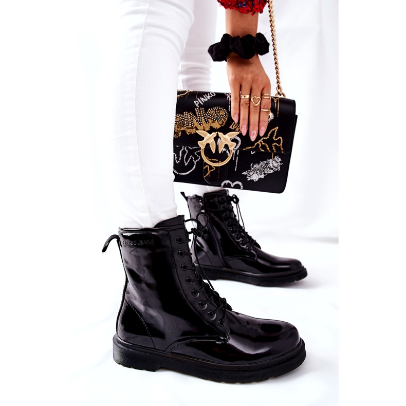 Dámské boty Cross Jeans černé GG2R4023 černá 4 Dámské boty Cross Jeans černé GG2R4023 černá 4