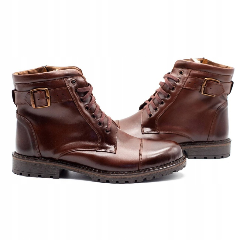 Olivier Pánské 910MP sněhové boty tmavě hnědé hnědý 3