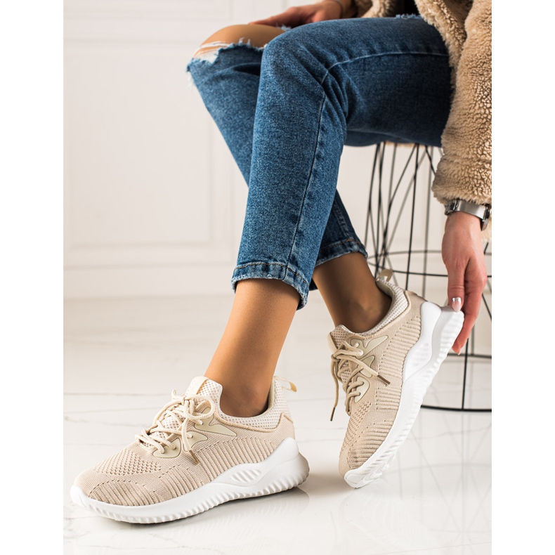TRENDI Sportovní obuv Tenisky béžový 1