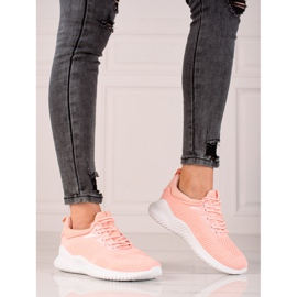 TRENDI Sportovní obuv Tenisky oranžový růžový 2