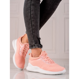 TRENDI Sportovní obuv Tenisky pomerančový růžový 1