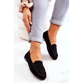 Semišové mokasíny Sergio Leone MK722 Black černý 1