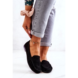 Semišové mokasíny Sergio Leone MK722 Black černý 2